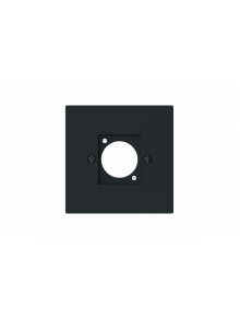 Cover plate XLR 1 gang black matt - Busch-art linear