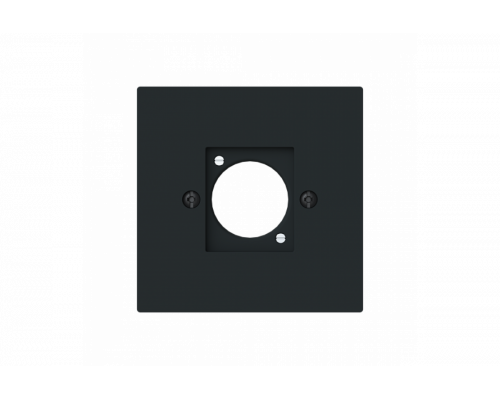 Cover plate XLR 1 gang black matt - Busch-art linear