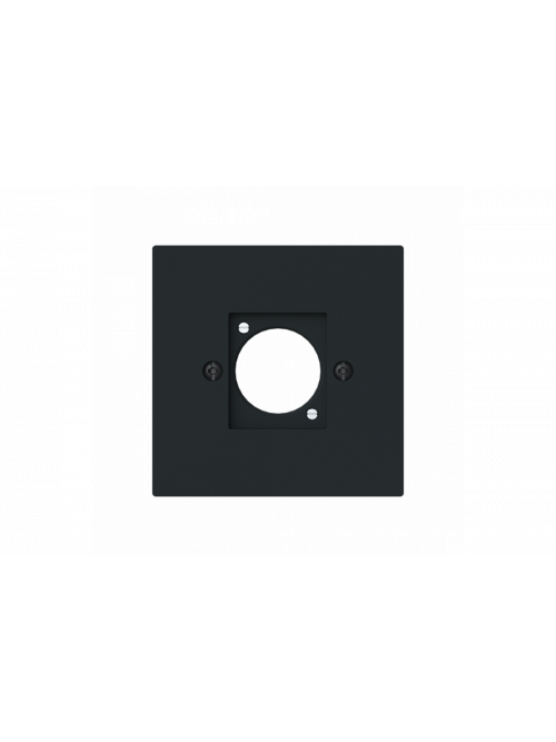 Cover plate XLR 1 gang black matt - Busch-art linear