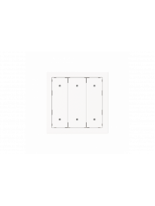 Rocker for Switch/push button Three-part rocker studio white matt - Busch-art linear
