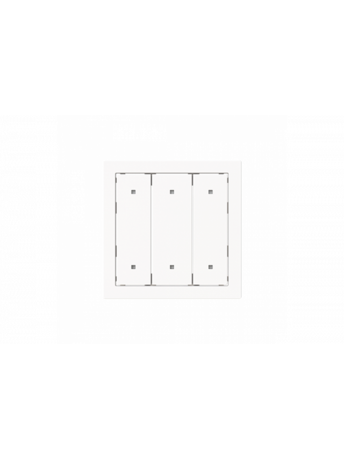 Rocker for Switch/push button Three-part rocker studio white matt - Busch-art linear