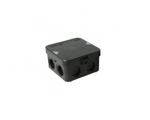 Junction box AK1-IP65, black, with 8 entries M25
