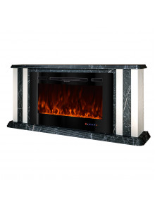 Каминокомплект Tatler & Adeli, 700x1500x270 мм, 1500W, 3 цвета пламени, 5 режимов интенсивности пламени, Дрова и кристаллы