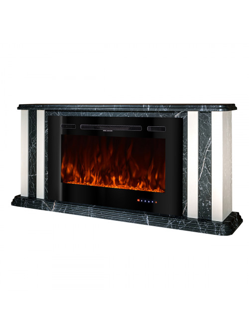 Каминокомплект Tatler & Adeli, 700x1500x270 мм, 1500W, 3 цвета пламени, 5 режимов интенсивности пламени, Дрова и кристаллы