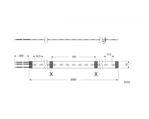 LED Star Strip 2000 TW, LED STRIP 2000 S TWW/24V IND