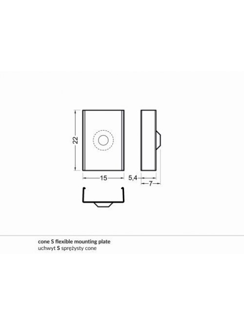 Element prindere profil LED Corner10 -set 2buc