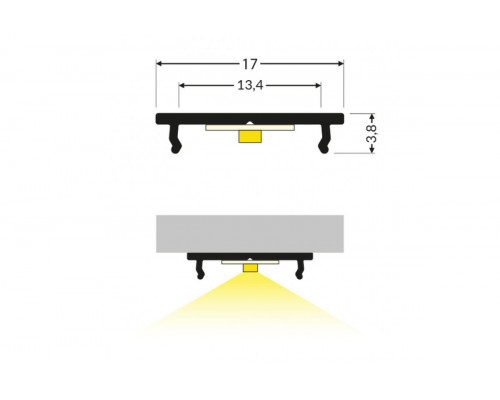 профиль LED FIX12 2000 анодированный