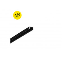 профиль LED SLIM8 AC2/Z 2000 чёрный анодированный [40szt]