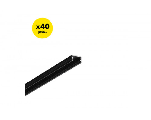 профиль LED SLIM8 AC2/Z 2000 чёрный анодированный [40szt]