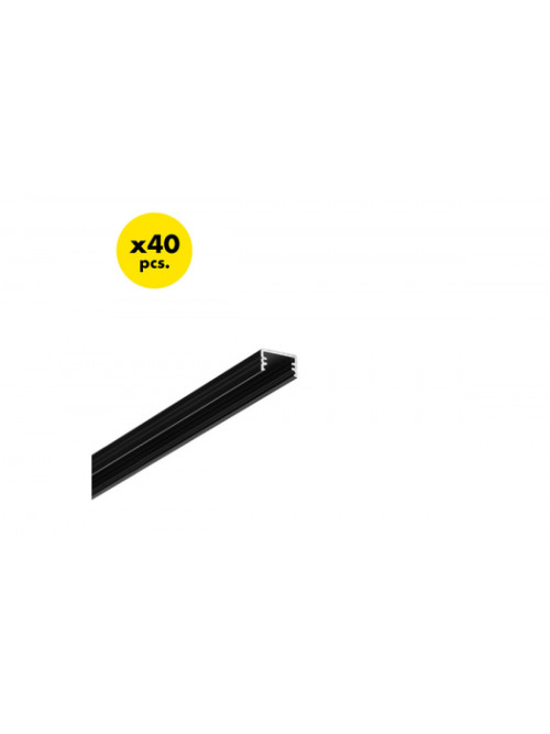 профиль LED SLIM8 AC2/Z 2000 чёрный анодированный [40szt]