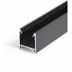 Profil LED aparent LINEA 20, negru, lungime 2m