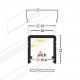 Profil LED aparent SMART 10, negru, lungime 2m