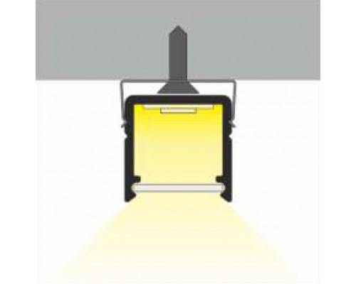 Profil LED aparent SMART 10, negru, lungime 2m