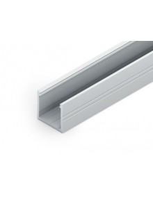 Profil LED aparent SMART 16, aluminiu neanodizat, lungime 2m