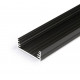 Profil LED aparent WIDE 24, negru, lungime 2m