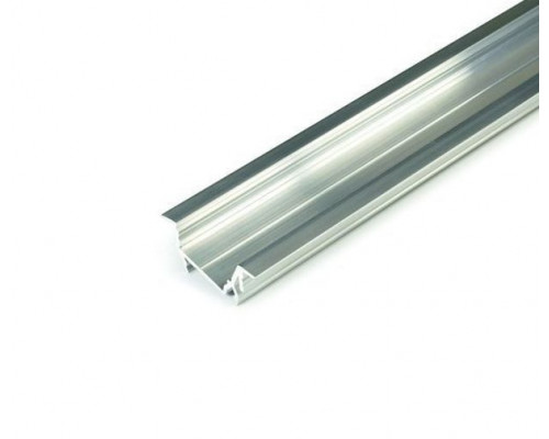 Profil LED încastrat DIAGONAL 14, aluminiu neanodizat, lungime 2m