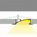Profil LED încastrat FLAT 8, alb, lungime 2m
