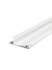 Profil LED încastrat FLAT 8, alb, lungime 2m