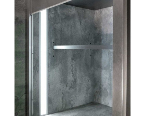 Profil LED încastrat FLAT 8, negru, lungime 2m