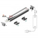 Profil LED încastrat SMART IN 10, negru, lungime 2m