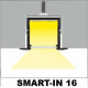 Profil LED încastrat SMART-IN16, alb, lungime 2m