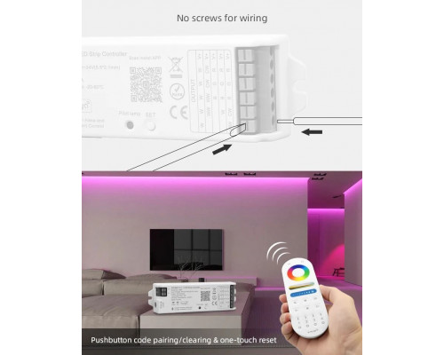 Пульт управления универсальный PROLUM 5in1; Wi-Fi; TUYA; TOUCH; 15A; Series: HomeLink