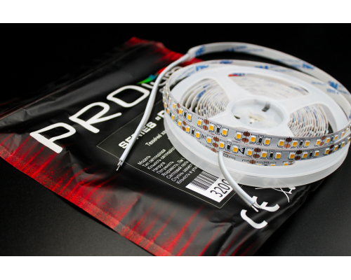 Светодиодная LED лента PROLUM™ 12V; 2835\120; IP20; Series "PRO", Тепло-Белый (2800-3200K)