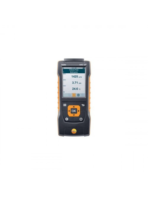 testo 440 dP - Air velocity and IAQ measuring instrument including differential pressure sensor