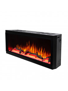Встраиваемый электрокамин Salvador 60, 562x1599x305 mm, 1500W, 3 цветов пламени, 3 скорости пламени, Дрова и кристаллы
