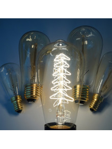 BES60W СПИРАЛЬНАЯ ЛАМПА ДЕКОРАТИВНАЯ НИТЬ 60W E27 MONDO LUCE