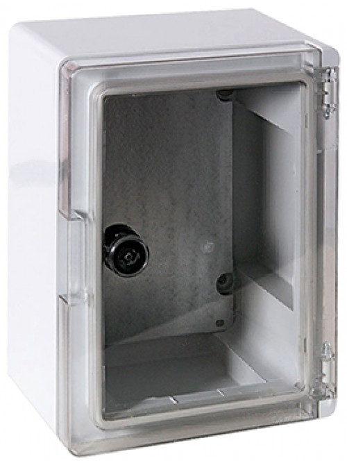Шкаф ударопрочный из АБС-пластика e.plbox.210.280.130.tr, 210х280х130мм, IP65 с прозрачными дверцами