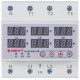 Реле контроля напряжения и силы тока трехфазное 63А с индикацией e.control.v16