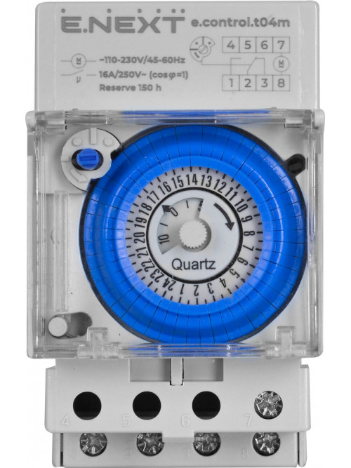 Реле времени электромеханическое e.control.t04m