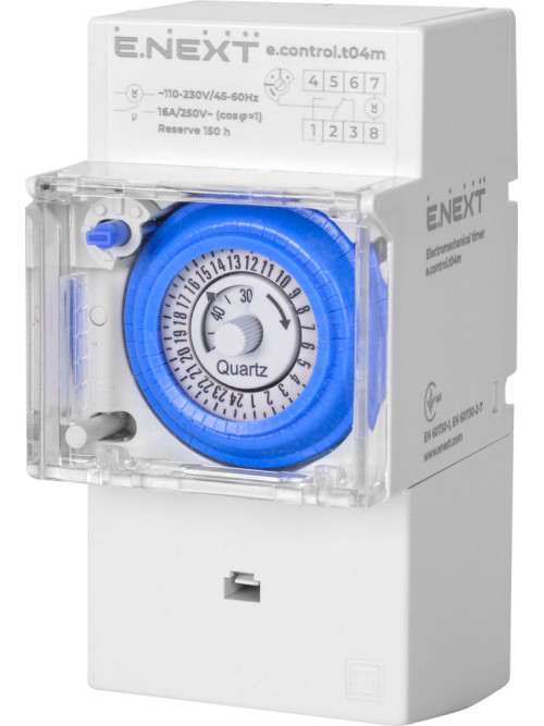 Реле времени электромеханическое e.control.t04m