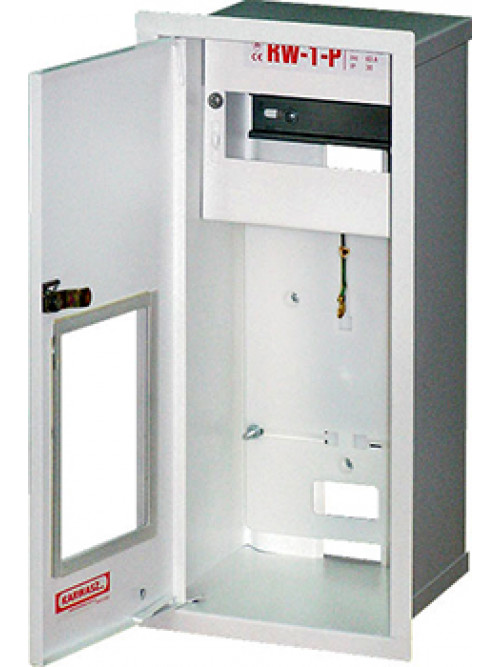 Шкаф распределительный e.mbox.RW-1-P мет. встраиваемый, 1-ф. счетчик,6 мод., 395х175х165 мм