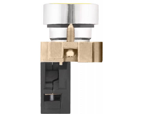 Кнопка без подсветки плоская e.mb.ba51желтая ,без фиксации 1 NO