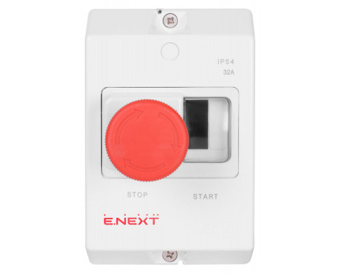 Корпус пластиковый e.mp.pro.box IP54 с кнопкой "Стоп"