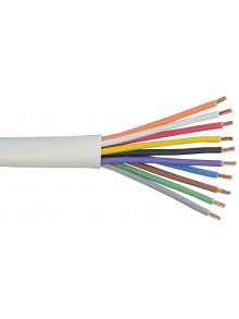 LK-FLEX-005/CCA Cablu alarma neecranat cu 10 fire. Grosime: 0,22mm. Bobina: 100m