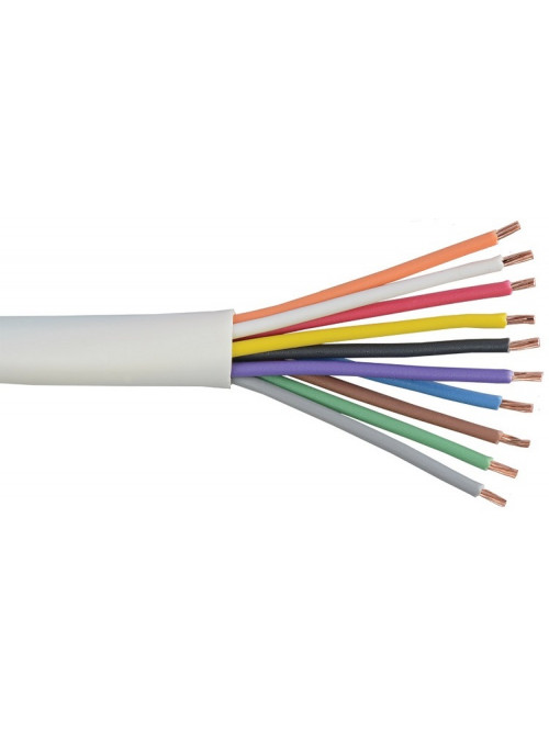 LK-FLEX-005/CCA Cablu alarma neecranat cu 10 fire. Grosime: 0,22mm. Bobina: 100m