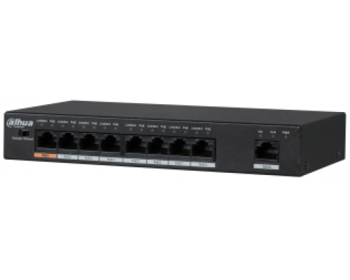 DH-PFS3009-8ET-96 Switch PoE 8+1 Uplink Viteza: 100Mbps. Finisaj: Metal