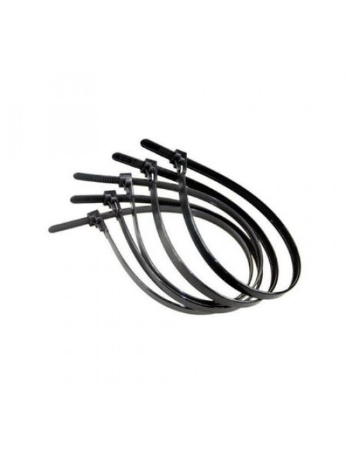 Coliere cablu  3.6x300mm  Negru  (100 buc)