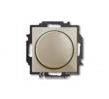 Светорегулятор поворотный 400Вт, цвет Шампань, ABB Basic 55