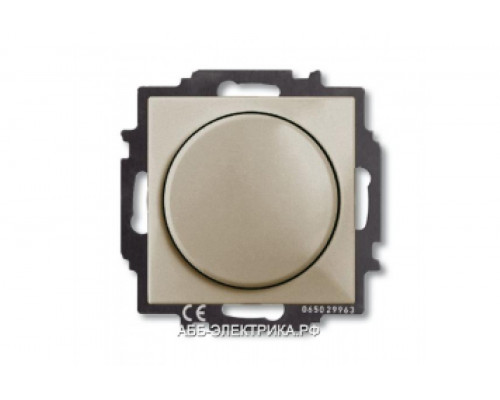 Светорегулятор поворотный 400Вт, цвет Шампань, ABB Basic 55