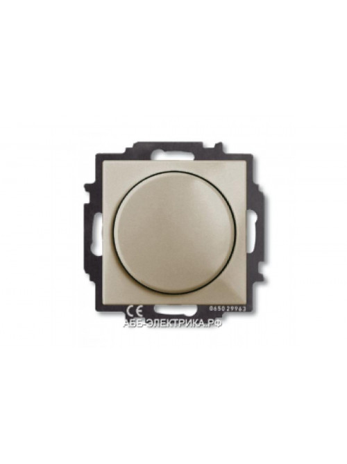 Светорегулятор поворотный 400Вт, цвет Шампань, ABB Basic 55