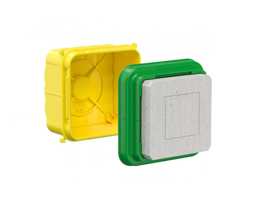 Universal installation housing with mineral fibreboard cover