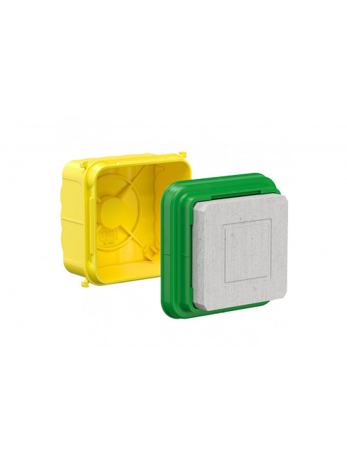 Universal installation housing with mineral fibreboard cover