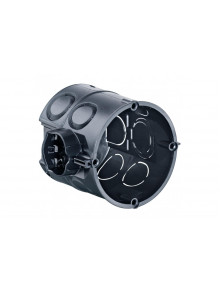 Flush mounting one-gang junction box, Depth 66 mm