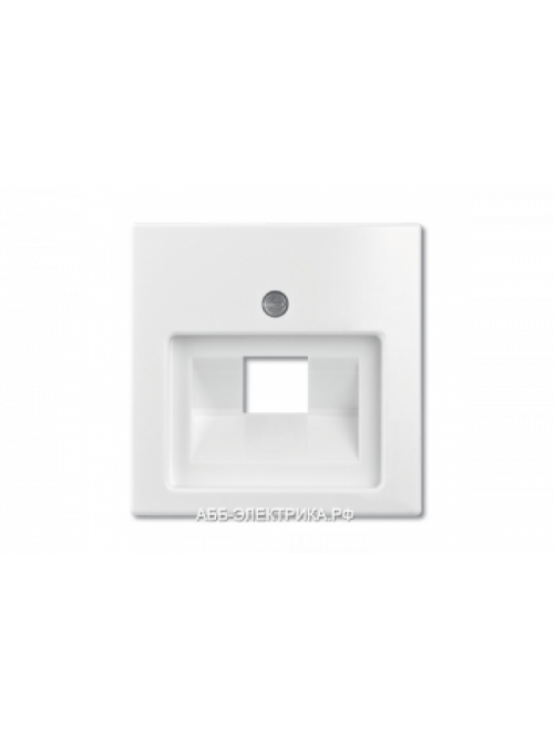 Компьютерная одинарная розетка кат.5е, цвет Белый, ABB Basic 55