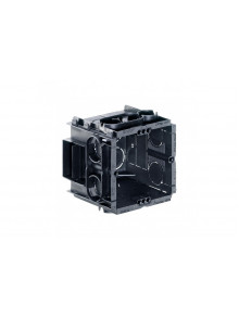 Q-range® one-gang box with 2 device screws, 60 x 60 x 65 mm