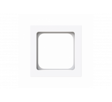 Cover plate Telecommunication inserts 50 x 50 mm studio white - Busch-art linear